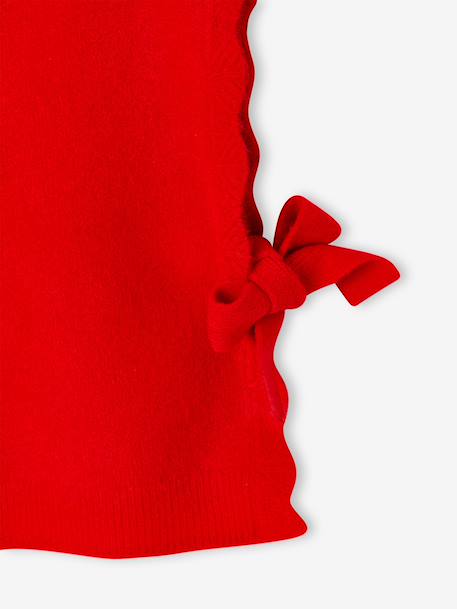 Mouwloze trui voor meisjes rood - vertbaudet enfant 