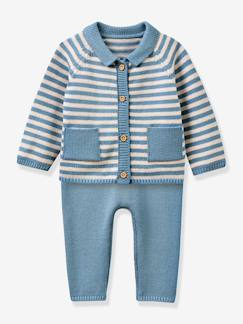 Baby-Gestreepte maritieme babyset CYRILLUS