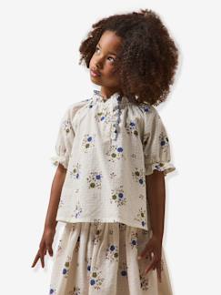 Meisje-Hemd, blouse, tuniek-Blouse Rosa CYRILLUS
