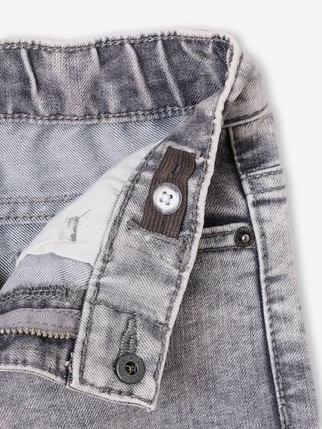 Cargojeans voor jongens denimgrijs+ongewassen denim - vertbaudet enfant 