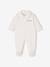 Set van 2 geribd fluwelen babyslaappakjes met opening voor beige+rozen - vertbaudet enfant 