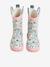 Rubberen regenlaarzen met print voor kinderen, kleutercollectie blauw, bedrukt+ecru+veel roze - vertbaudet enfant 