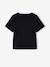 Kort cropped T-shirt met sterren inktblauw+zwart - vertbaudet enfant 