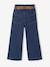 Wijde paperbag jeans voor meisjes donkerblauw+middenblauw - vertbaudet enfant 