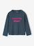 T-shirt met lange mouwen voor meisjes groen+inktblauw+lichtroze - vertbaudet enfant 
