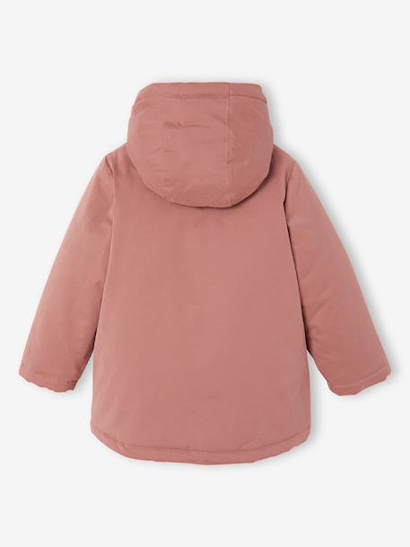 3-in-1 parka voor meisjes marineblauw+rouge - vertbaudet enfant 