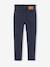 Slim fit broek meisje inktblauw+zachtpaars - vertbaudet enfant 