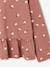 Meisjesblouse met lange mouwen rozenhout+taupe - vertbaudet enfant 