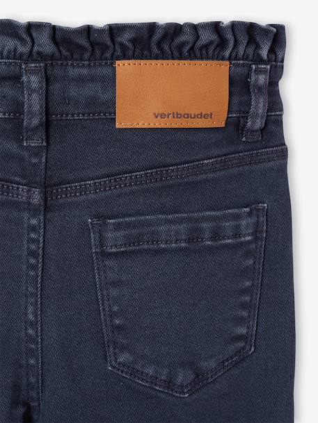 Slim fit broek meisje inktblauw+zachtpaars - vertbaudet enfant 