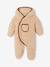 Gewatteerde babyoverall met capuchon zandbeige - vertbaudet enfant 