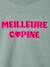T-shirt met lange mouwen voor meisjes groen+inktblauw+lichtroze - vertbaudet enfant 
