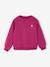 Basic meisjessweater met motief antraciet+donkerpaars+inktblauw+koraal+pioenroos+salie+vanille - vertbaudet enfant 