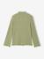 Meisjesshirt met opstaande kraag ecru+groen - vertbaudet enfant 