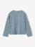 T-shirt met lange mouwen voor meisjes chambrayblauw+oudroze - vertbaudet enfant 