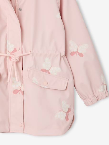 Regenjas met magische stippen voor meisjes bedrukte salie+hemelsblauw+lichtroze+rouge+rozen - vertbaudet enfant 