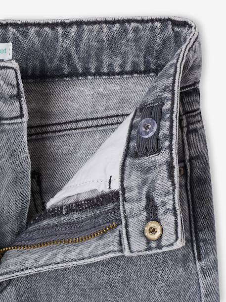 Wijde jeans voor meisjes met sterren denimgrijs+lichtblauw - vertbaudet enfant 