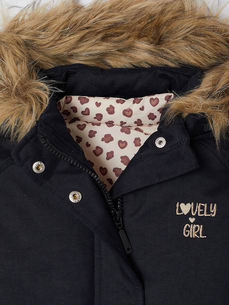 3-in-1 parka met capuchon meisje DARK GREEN+groengrijs+kaki+PURPLE DARK+salie+zwart - vertbaudet enfant 