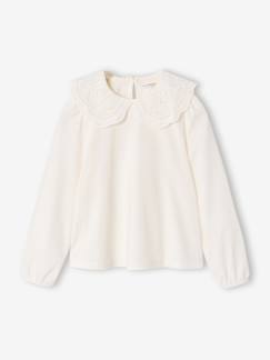 -T-shirt met lange mouwen en kraag