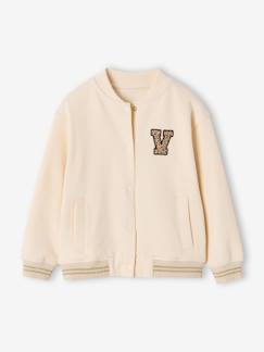 -Sweater in bomberlook voor meisjes van fleece