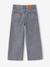 Wijde jeans voor meisjes met sterren denimgrijs+lichtblauw - vertbaudet enfant 