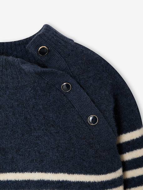 Meisjestrui met strepen ecru+marineblauw - vertbaudet enfant 