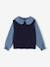 2-in-1 trui voor meisjes lila+marineblauw+terracottategel - vertbaudet enfant 