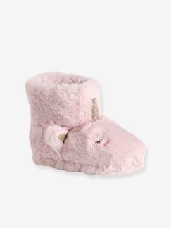 Schoenen-Hoge sloffen van imitatiebont voor kinderen