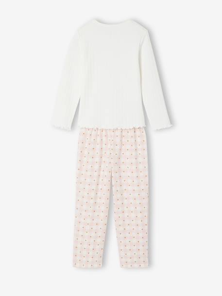 Meisjespyjama met broek lichtroze - vertbaudet enfant 