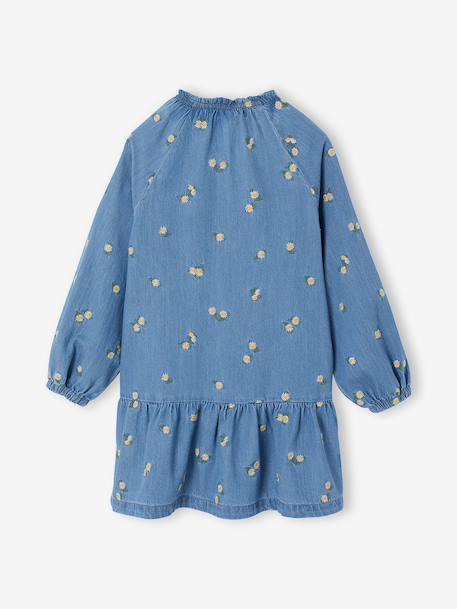 Spijkerjurk voor meisjes jeansblauw - vertbaudet enfant 