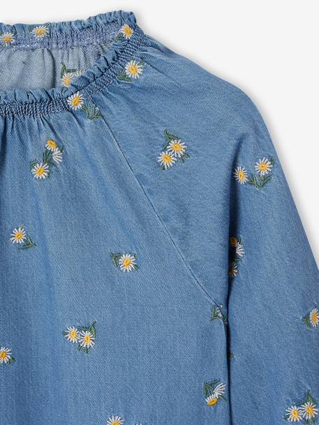 Spijkerjurk voor meisjes jeansblauw - vertbaudet enfant 