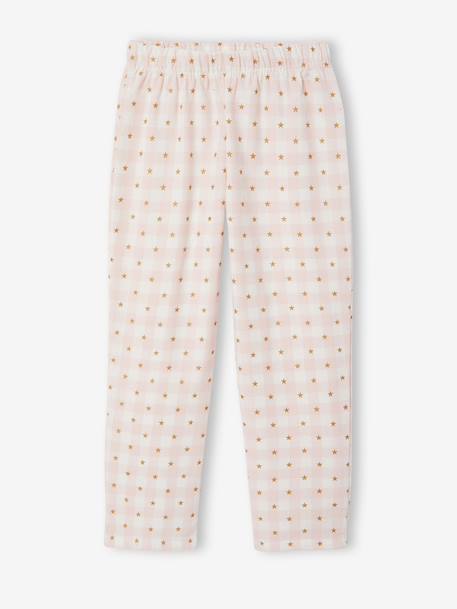 Meisjespyjama met broek lichtroze - vertbaudet enfant 