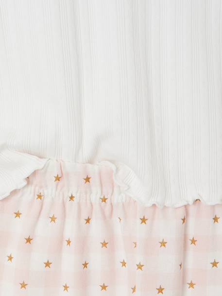Meisjespyjama met broek lichtroze - vertbaudet enfant 