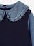 2-in-1 trui voor meisjes lila+marineblauw+terracottategel - vertbaudet enfant 