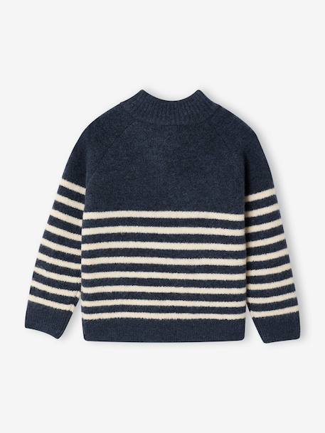 Meisjestrui met strepen ecru+marineblauw - vertbaudet enfant 
