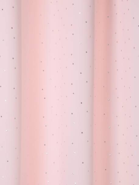 Dimbaar eyelet gordijn met sterrenprint roze met sterrenprint - vertbaudet enfant 