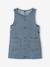 Denim overgooier voor meisjes middenblauw - vertbaudet enfant 
