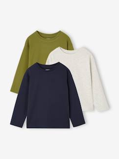 -Set van 3 jongensshirts met lange mouwen