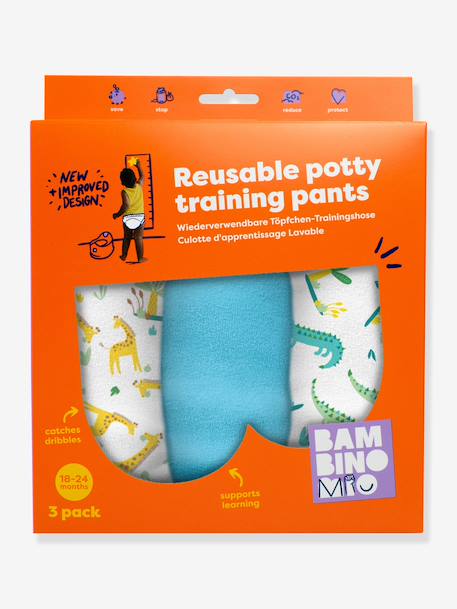 3 trainingsbroekjes BAMBINO MIO blauw - vertbaudet enfant 