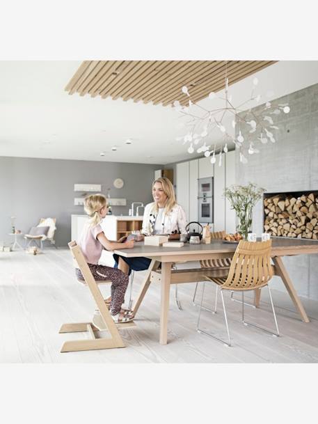 Hoge stoel Tripp Trapp STOKKE BLEACHED+donkerbruin+ecru+grijs+groen+NATUURLIJK+ONWEER GRIJS+WIT+zachtpaars+ZWART - vertbaudet enfant 