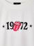 T-shirt Rolling Stones meisje ecru - vertbaudet enfant 