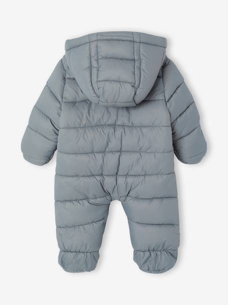 Gewatteerde baby sneeuwpak jongen saliegroen - vertbaudet enfant 