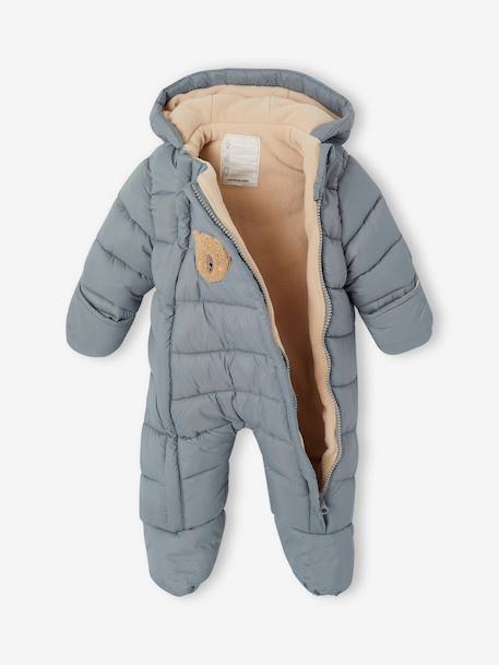 Gewatteerde baby sneeuwpak jongen saliegroen - vertbaudet enfant 