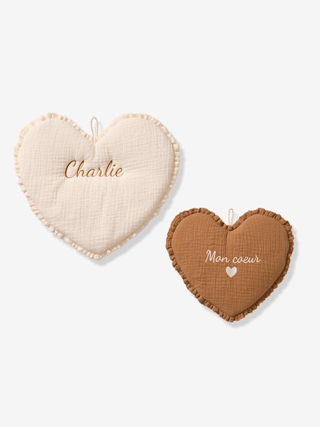 Set van 2 hartjes muurdecoraties ecru - vertbaudet enfant 