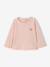 Babyshirt met lange mouwen en hart grijsblauw+lichtroze - vertbaudet enfant 