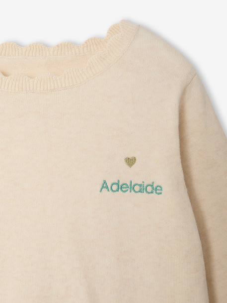 Meisjestrui BASICS personaliseerbaar framboos+gemêleerd beige+groengrijs+marineblauw+pioenroos - vertbaudet enfant 