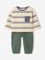 Babyset T-shirt en broek jongen groen+karamel - vertbaudet enfant 