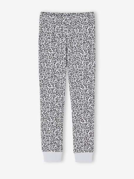 Set van 2 pyjama's voor meisjes gemêleerd grijs - vertbaudet enfant 
