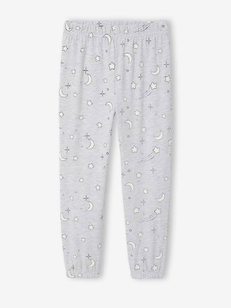 Winnie pyjama voor meisjes gemêleerd grijs - vertbaudet enfant 