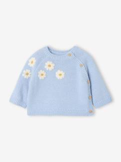 -Gebreide babytrui met zijsluiting