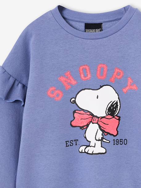 SNOOPY sweater voor meisjes chambrayblauw - vertbaudet enfant 